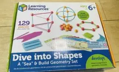 知育玩具　パズルブロックラーニングリソース　Dive into Shapses