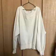 DoUDoU ホワイト トレーナー