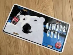 コカ・コーラ★ナンバープレート型 ホッキョクグマ