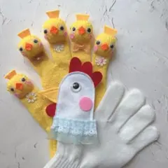 にわとりかあさんとひよこ　ことりのうた　手袋シアター