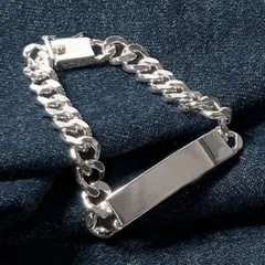 ブレスレット バングル メンズ ID チェーン シルバー s925 ハワイアン