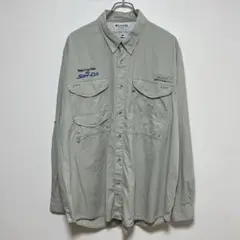 Columbia PFG長袖フィッシングワークシャツ　アウトドア　ロゴ
