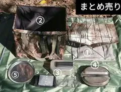 ピコグリル398、ワットノットコンテナ、メスティンポケットストーブ、メスキット