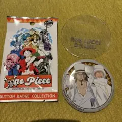 USJ ワンピース プレサマ コレクタブル缶バッジ ルッチ・カク ②