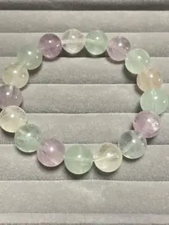 フローライト　ブレスレット　１２mm 大玉