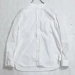 『スティルバイハンド』バンドカラーシャツ タイプライター ホワイト 48