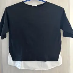 chocol raffine robe ブラック　半袖Tシャツ　カットソー