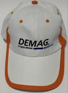 新品　DEMAG ベースボールキャップ ホワイト/オレンジ