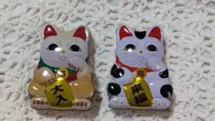 招き猫　缶2種
