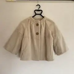 アドーア ファー ノーカラー コート