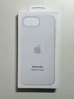 【新品】純正 iPhone 16e シリコンケース・ホワイト①