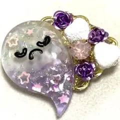 ハンドメイド　レジン　ブローチ　おばけ　ハロウィン　イベント