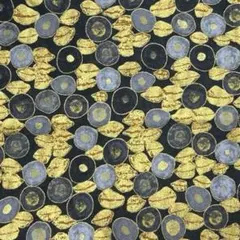 7829.宝石柄　クリムト　ゴールド輸入生地　ロバートカフマン
