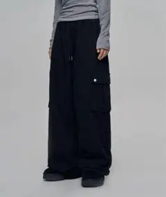 CHICKS スウェットワイドカーゴパンツ　韓国