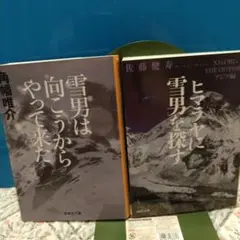 雪男に関する2冊、佐藤健寿の河出文庫、角幡唯介の集英社文庫