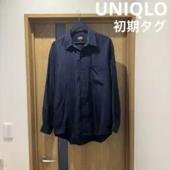 【UNIQLO】"初期タグ シルクシャツ"