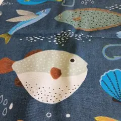 フィッシュ　国産コットン　114×100