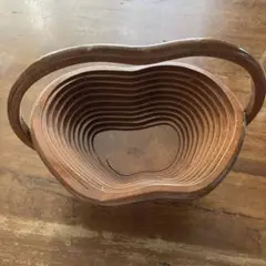 折り畳み　果物カゴ　りんご