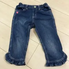 フリル裾デニムパンツ 110サイズ