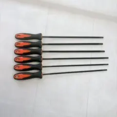 6個セットのチェーンソーファイル　高炭素硬化鋼のラウンドラスプ手工具
