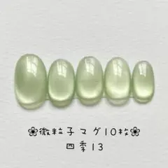 【即購入ok】マグネットネイルチップ　ショートオーバル　ニュアンス　四季13