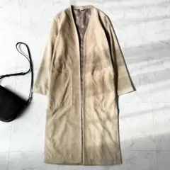 極美品✨ロンハーマン 羊革 シープレザー ガウンコート ノーカラー ロング