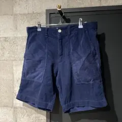 BROWNY ブラウニーヴィンテージ コーデュロイハーフパンツ ネイビー L