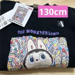 UNIQLO ラブブ ポップマート コラボ トレーナー 黒　130