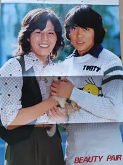 1970年代アイドル切抜　ビューティペア　ピンナップ・ポスター、切り抜きセット