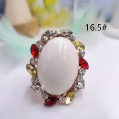 bj16451閉店セール16.5号リング大振り模造石リング