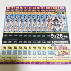 ドラゴンゲート優待券10枚 下松市市民体育館 山口県