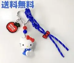 【新品】キティー　サンリオ　kitty じゃらじゃらキーホルダー　韓国　ブルー