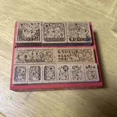 ポケットモンスター 木製ごほうびスタンプ、先生スタンプ、
