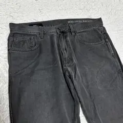 ErmenegildoZegna ブラックデニムパンツ　スリムフィット 10oz