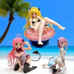 新品未開封3点 ToLOVEる 金色の闇 ララ モモ フィギュア チャイナドレス