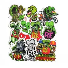 ラットフィンク 防水ステッカー 10枚 Ratfink 車 バイク アウトドア