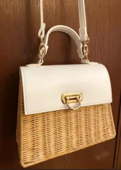 【美品】31 Sons de mode かごバッグ ホワイト　2WAY　人気商品