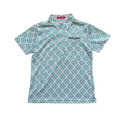 【美品】marie claire ゴルフポロシャツ レディース 総柄 速乾