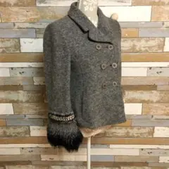 ERMANNO SCERVINO ウールコート イタリア製 ショートジャケット
