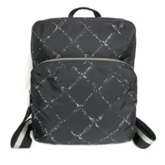 【良品】CHANEL シャネル 旧トラベルライン リュック バックパック 黒