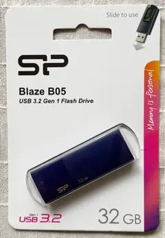 USB3.2 32GB スライド式 USBメモリースティック シリコンパワー