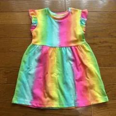 Nutmeg レインボー柄 ワンピース 新品タグ付き