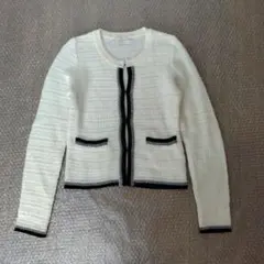 Aveniretoile アベニールエトワール ノーカラーニットジャケット