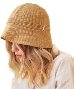 VARZAR/Stud Logo Summer Knit Bucket Hat