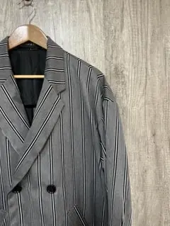 JUNRED ジャケット ロング ストライプ グレー L メンズ 春