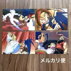 当時物　武蔵伝　スクウェア　ポストカード 4枚　まとめ売り　レトロゲーム