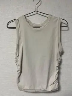 ルルレモン　タンクトップ(サイドギャザー付き)