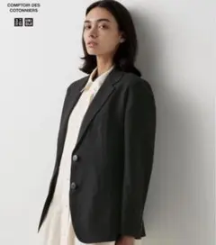 UNIQLO✖︎COMPTOIR DES COTONNIERS リネンジャケット UNIQLO - 【新品】ユニクロ Comptoir des Cotonniersリネン