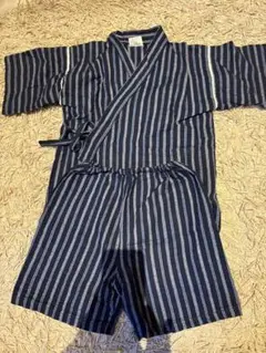 甚平 ストライプ柄 サイズ120 7~8歳