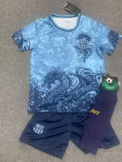 120cmバルセロナ新モデル　メッシ 子供サッカーシャツソックスセット
